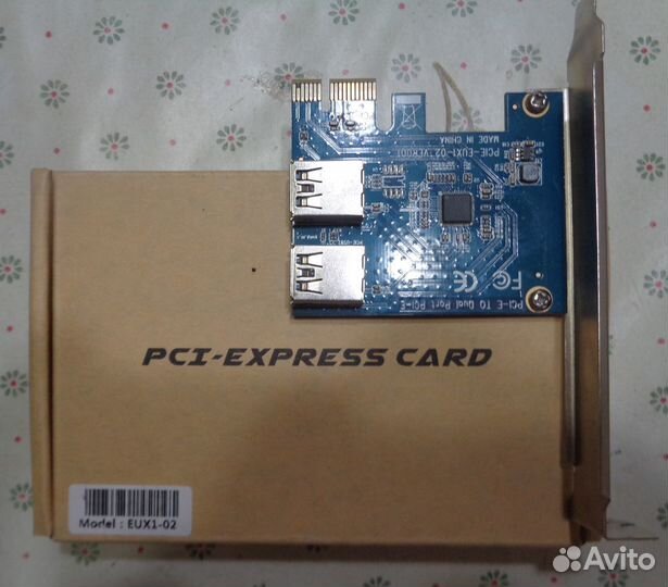 PCI-express card. Mortel: EUX1-02