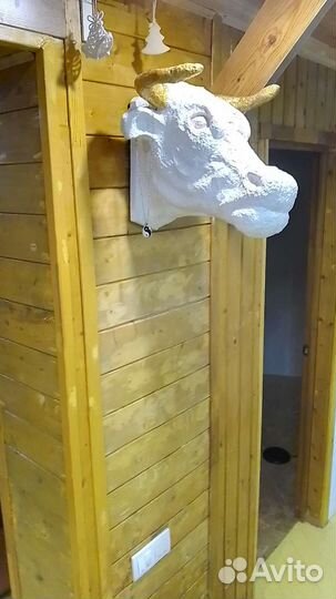 Голова быка из папье-маше