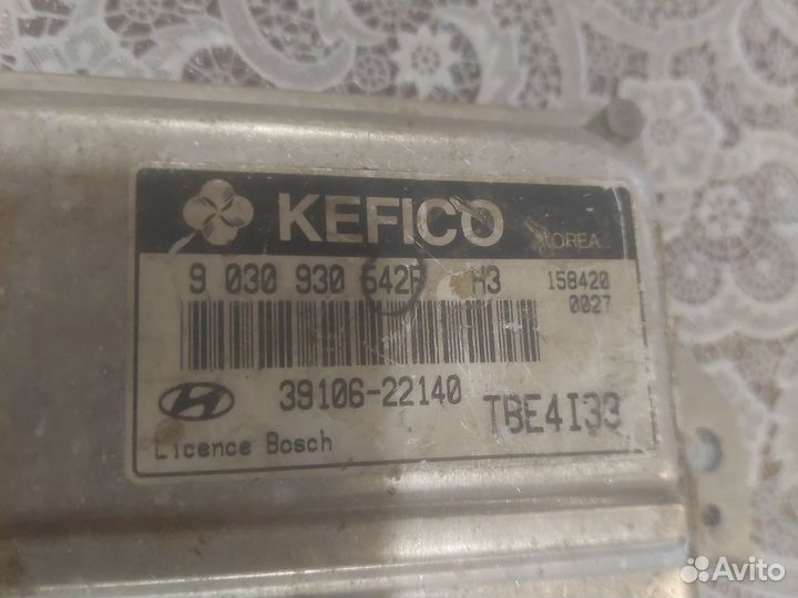 Эбу мозги Hyundai Getz