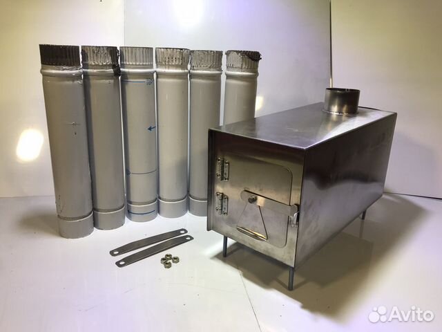 Походная печь 0,8мм длительного горения