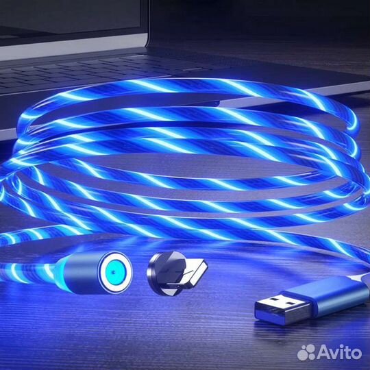 Магнитный зарядный кабель для мобильного тел