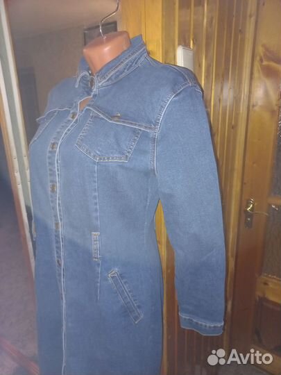 Платье джинсовое, р.44 - 46