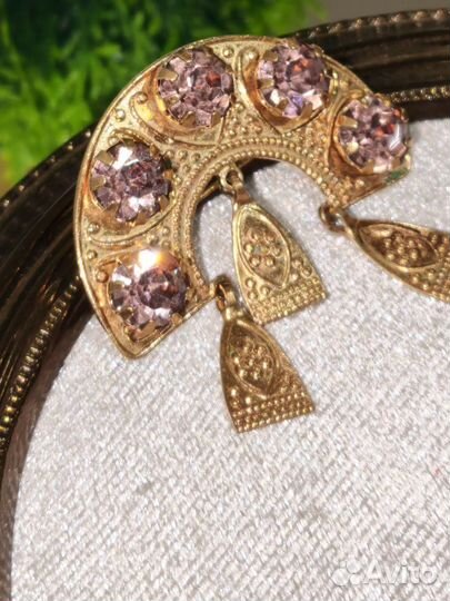 Брошь кокошник винтаж СССР