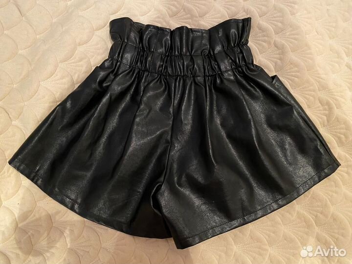 Шорты женские кожаные