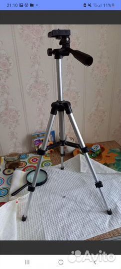 Штатив для нивелира уровня штанга тренога