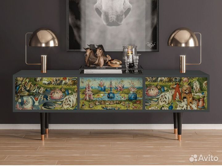 Тв-тумба T4 - Антрацит - The Garden