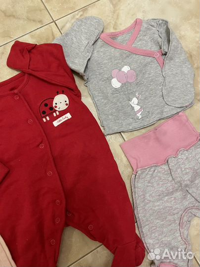 Вещи пакетом на девочку 56-86