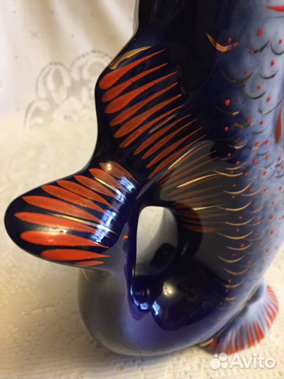 Штоф и стопки рыбки, б\у