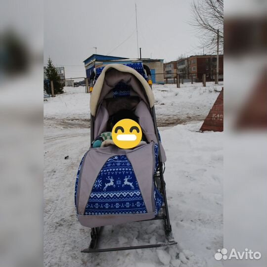 Детские санки коляска