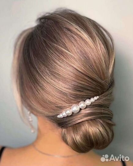 Жемчужные шпильки. Украшения для прически