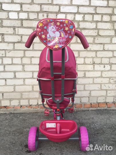 Трехколесный велосипед с ручкой