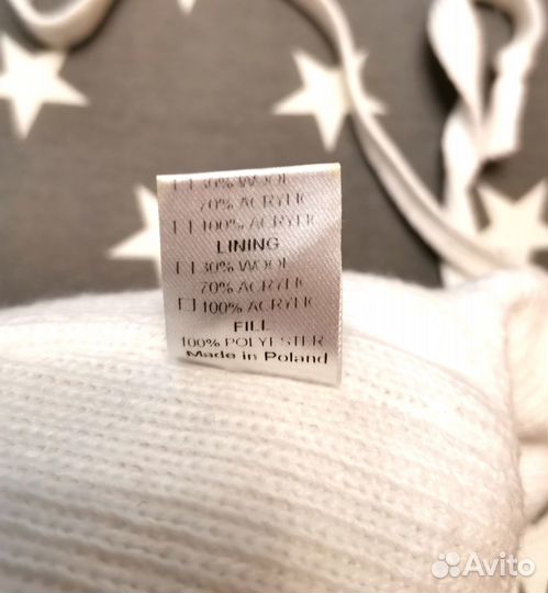 Шапка зимняя для девочки р-р 38-40