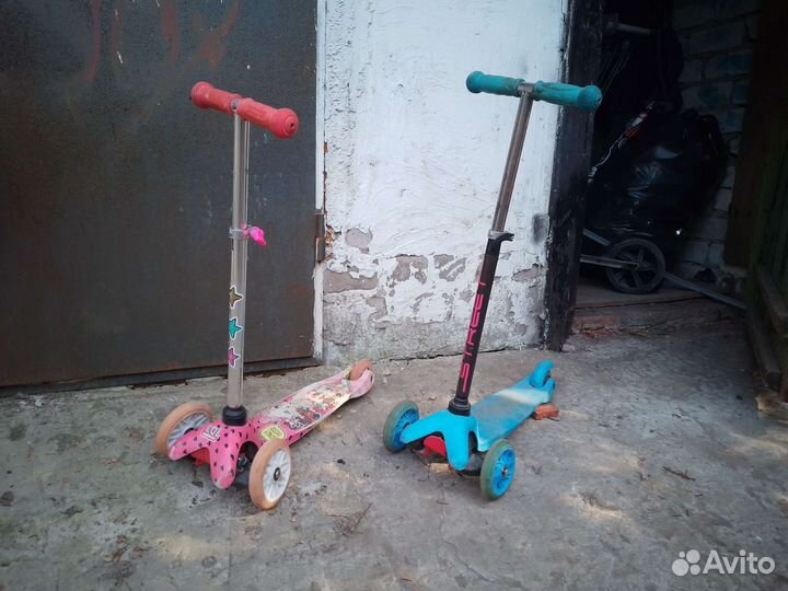 Самокат детский трехколесный бу