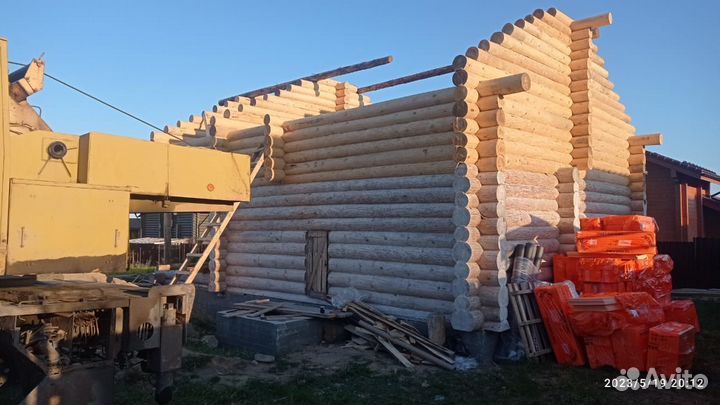 Изготовления сборка срубов из бревна