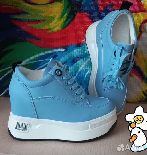 Кроссовки на платформе летние, весенние 39р