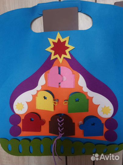 Фетровый, тактильный теремок