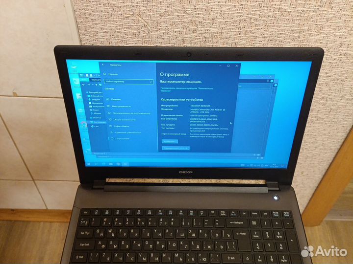 Dexp 15,6 Intel n2840 4gb