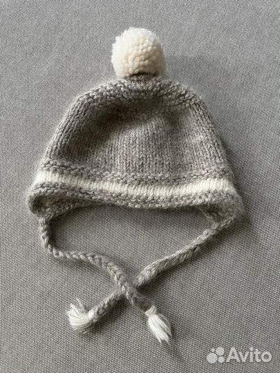 Шапка детская теплая пух кролика