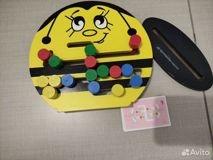 Деревянная развивающая игра Пчелка