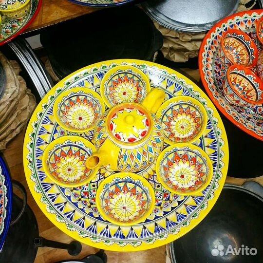 Чайный набор, пахта узбекская, ляган узбекский