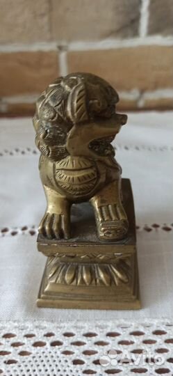 Бронзовая антикварная китайская статуэтка до 1917г