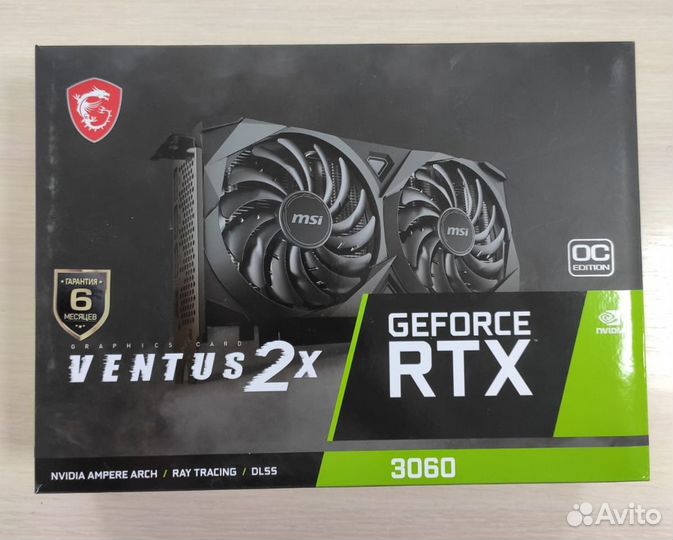 Видеокарта RTX 3060 MSI 12GB