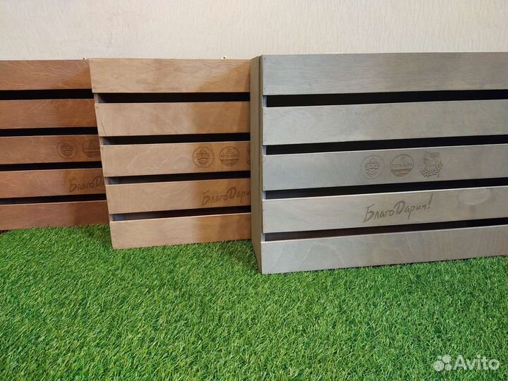 Ящик деревянный подарочный под заказ оптом