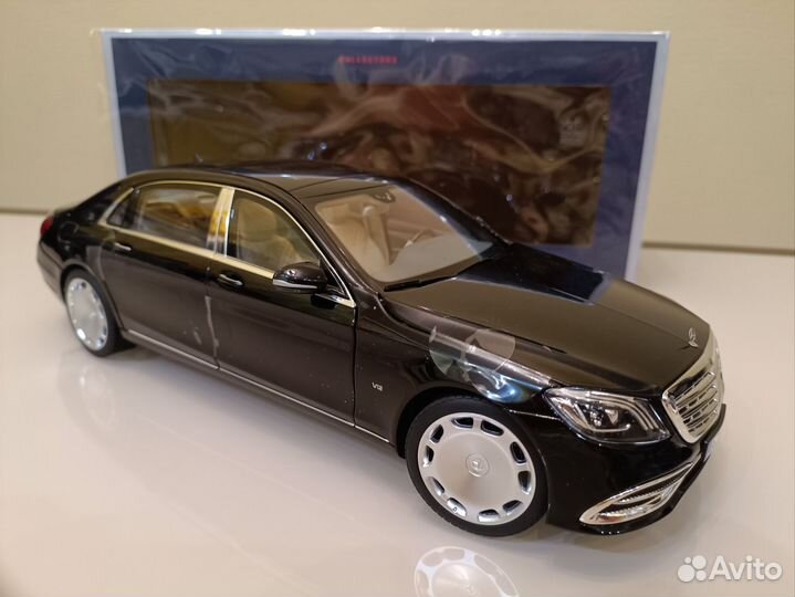 Mercedes Maybach S650 I (X222) 17-21г Черный 1:18