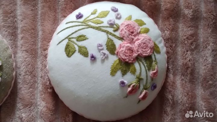 Игольница, ручная работа, вышивка