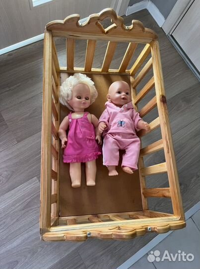 Кровать качалка для кукол