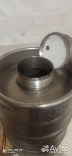 Бак, бочка, фляга, кега 50 л нержавеющая 3 мм