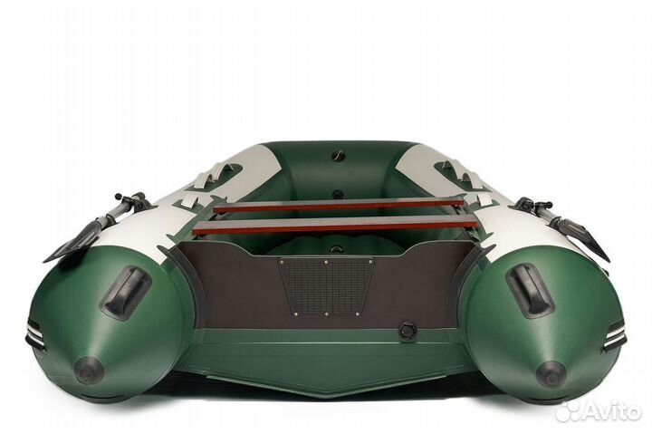 Лодка mishimo lite 335 бело-зеленый цвет