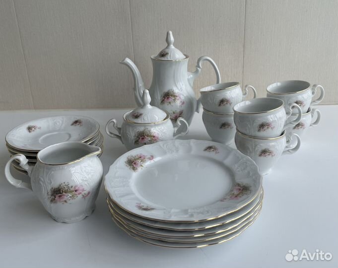 Кофейный сервиз + десертные тарелки Bernadotte