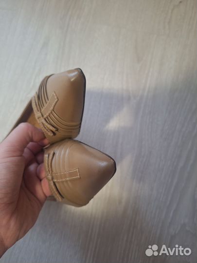 Туфли винтаж натуральная кожа