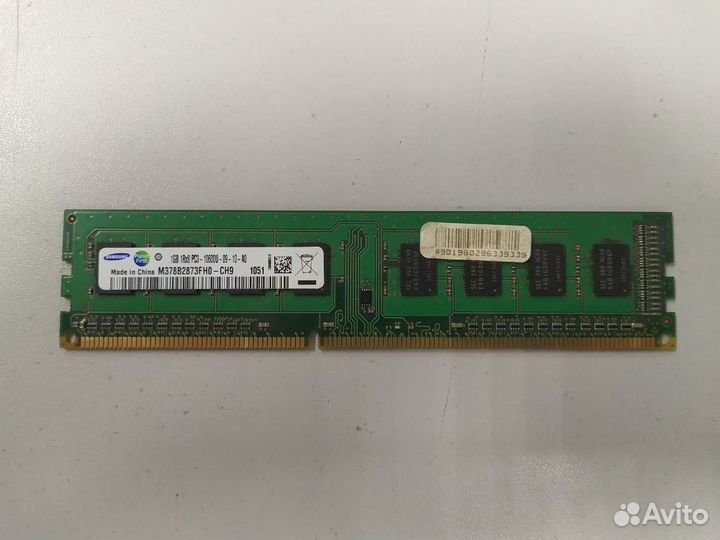 Оперативная память Samsung DDR3 1Gb 1333Mhz