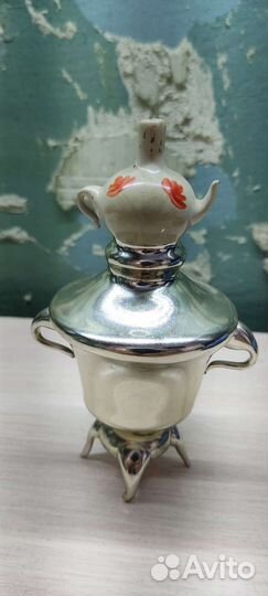 СССР Елочная Игрушка Самовар С Чайником