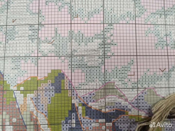 Остатки от набора для вышивания