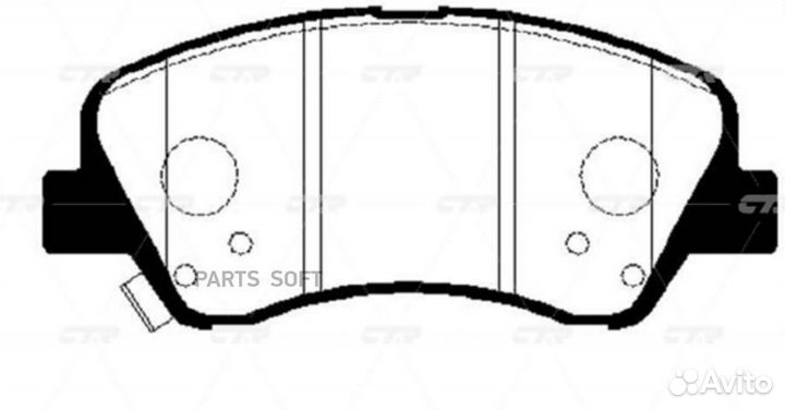 CTR GK0500P Колодки тормозные передние к-кт