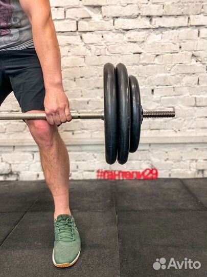 Штанга наборная с блинами весом 100кг