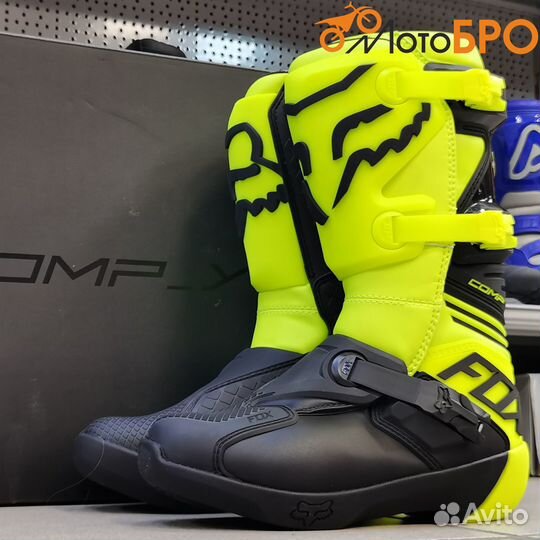 Мотоботы детские FOX зелёные