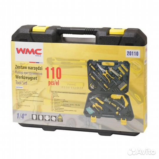 Набор инструментов 110пр. 1/4''(6гр)(5-13мм) WMC t