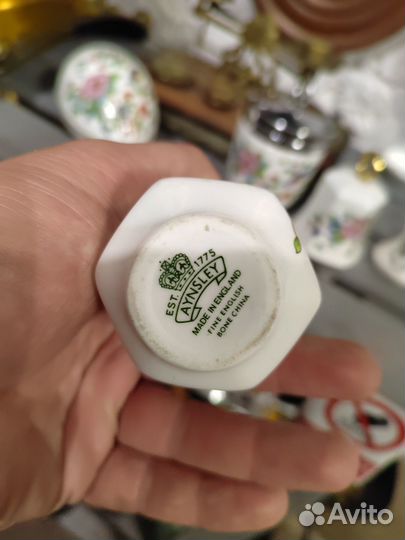 Винтажная Небольшая Вазочка Фарфор Aynsley