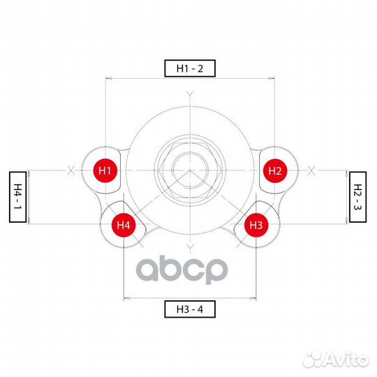 CB0083 опора шаровая передняя верхняя замена C
