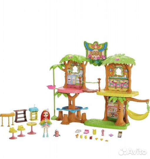 Enchantimals джунгли кафе + набор качели
