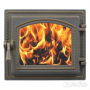 Каминная дверца Везувий 260 (бронза)