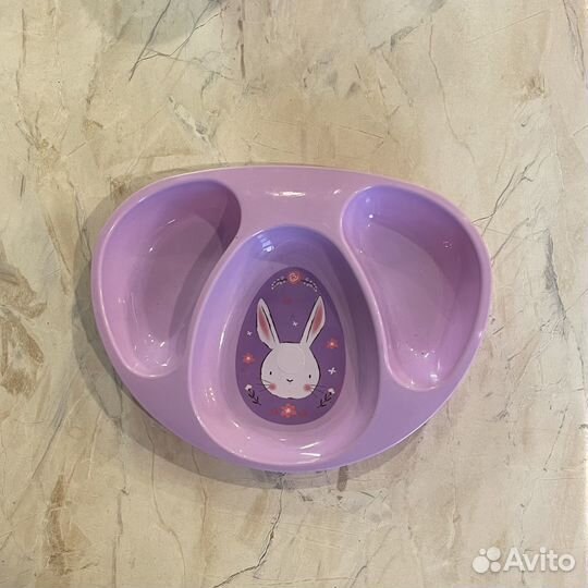 Тарелка детская пластиковая секционная