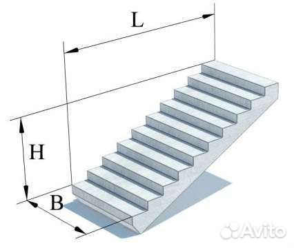 Лестничный марш лм-3