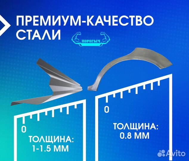 Пороги и арки Hyundai Matrix Ростов на Дону