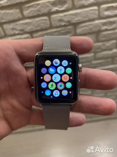 Часы apple watch stainless steel 42mm