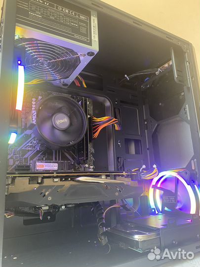 Игровой Компьютер(Ryzen 5 1600/16gb/RX584/SSD+HDD)